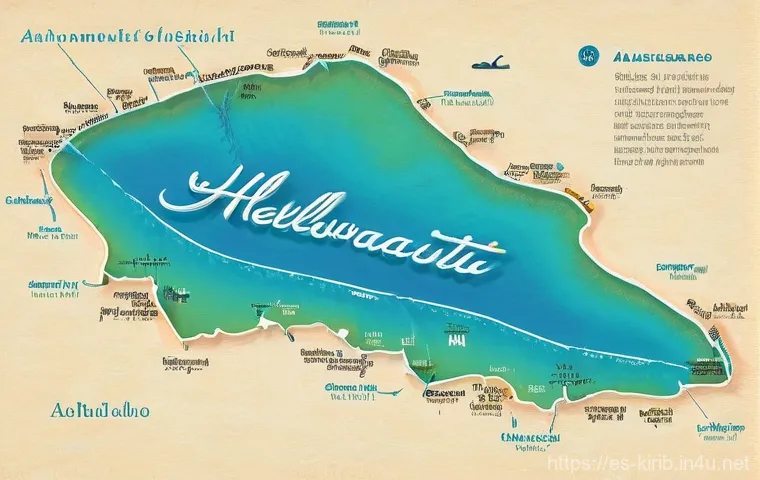 키리바시 길버트어 배우기 - **Prompt:** A heartwarming scene on a sun-drenched beach in Kiribati. In the foreground, a local i-K...